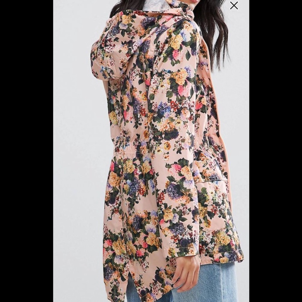 Asos floral raincoat